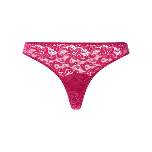 Luxury Moments Lace Thong | Light Sangria 71507-2465