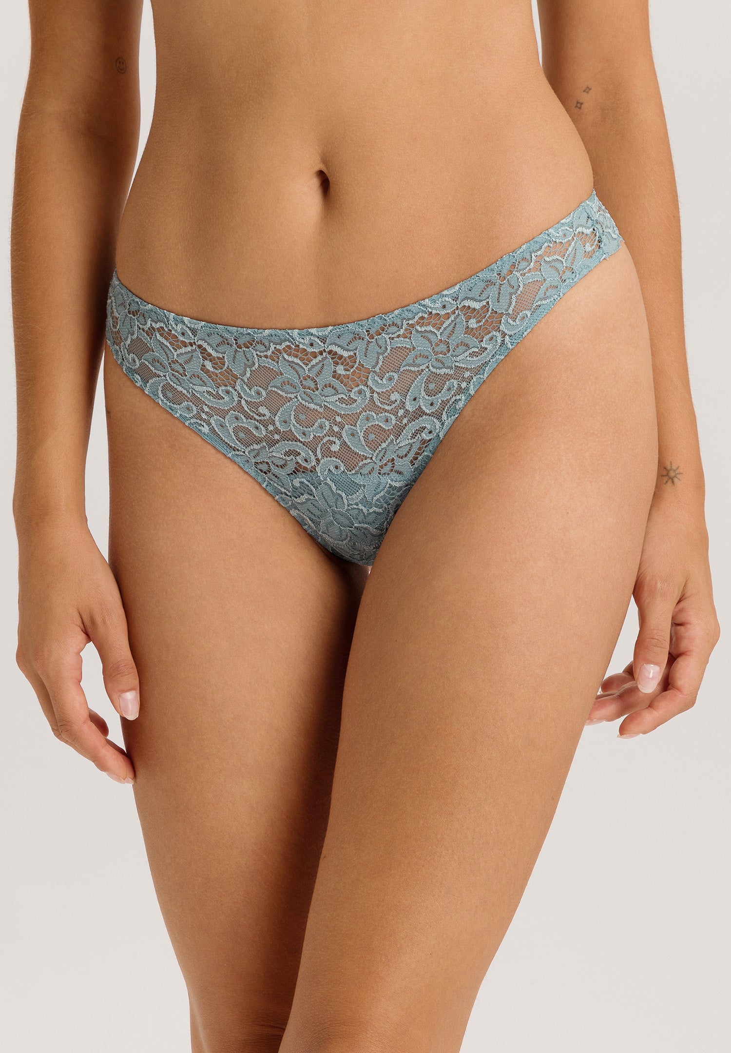 Luxury Moments Thong | Tourmaline Blue 71507-2712