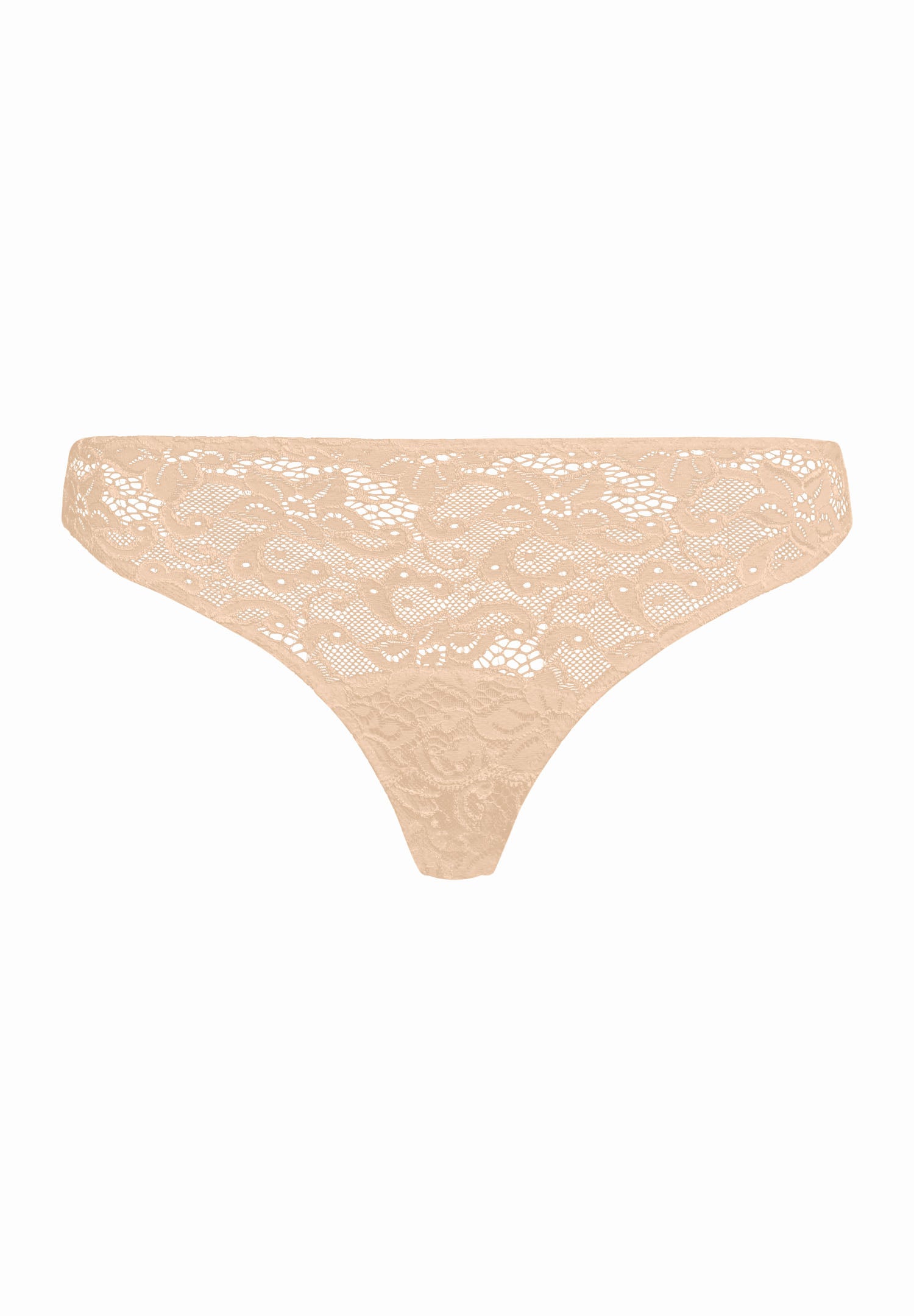 Luxury Moments Lace Thong | Beige 71507-274 – HANRO