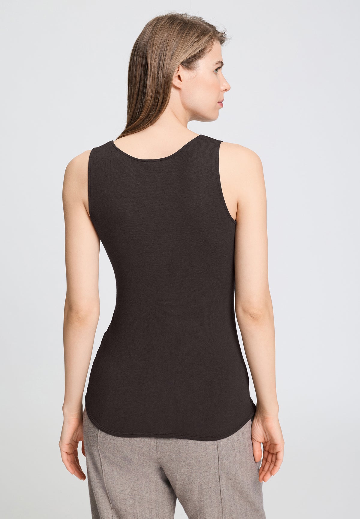 Ultralight Wool Tank Top | Dark Mocha 71595-2185