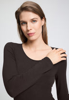Ultralight Wool L/Slv Shirt | Dark Mocha 71596-2185