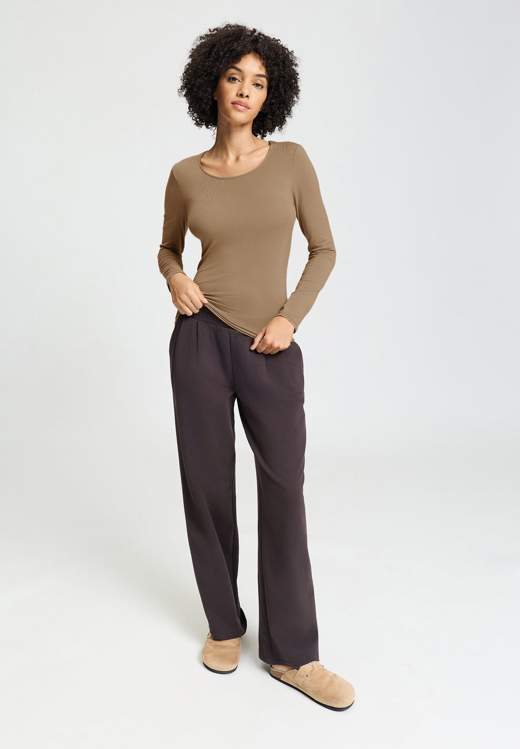 Ultralight Wool L/Slv Shirt | Suede Camel 71596-2825