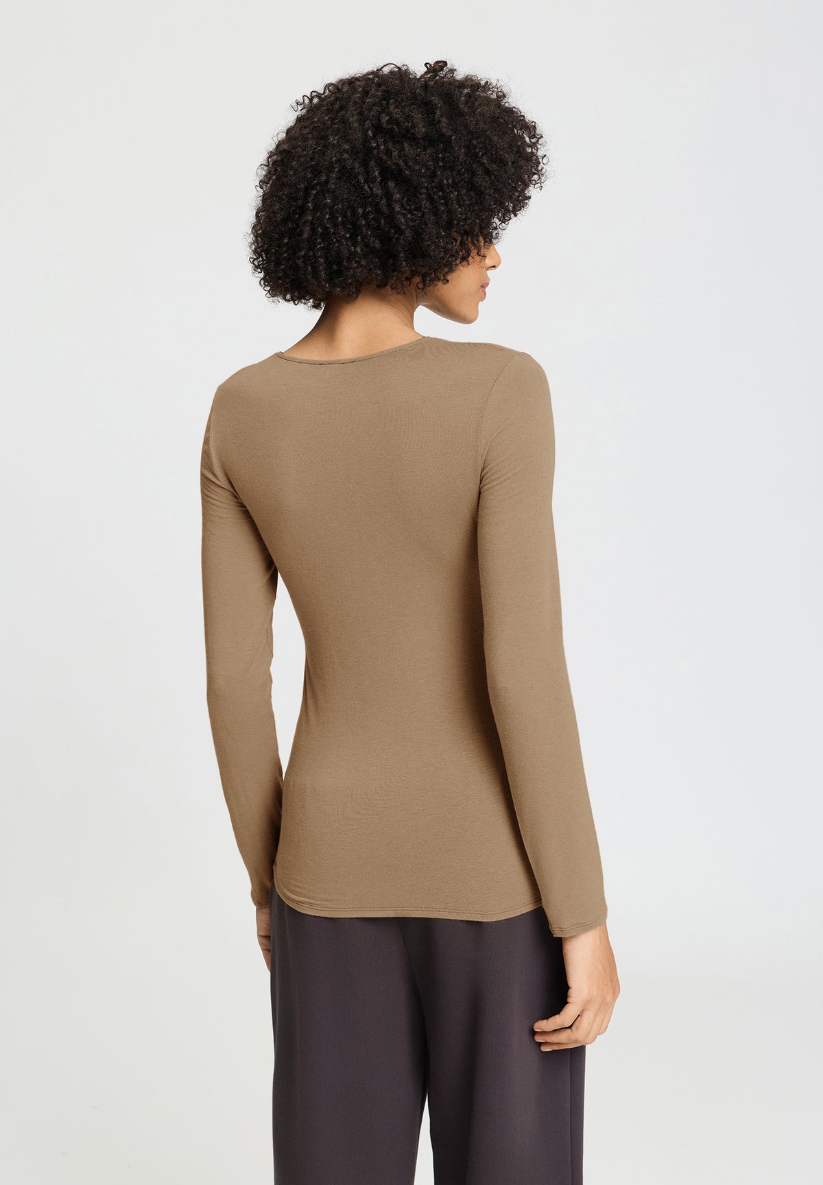 Ultralight Wool L/Slv Shirt | Suede Camel 71596-2825