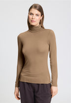 Ultralight Wool Turtleneck Shirt | Suede Camel 71597-2825