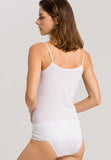 71600 Cotton Seamless Spaghetti Camisole - 101 White