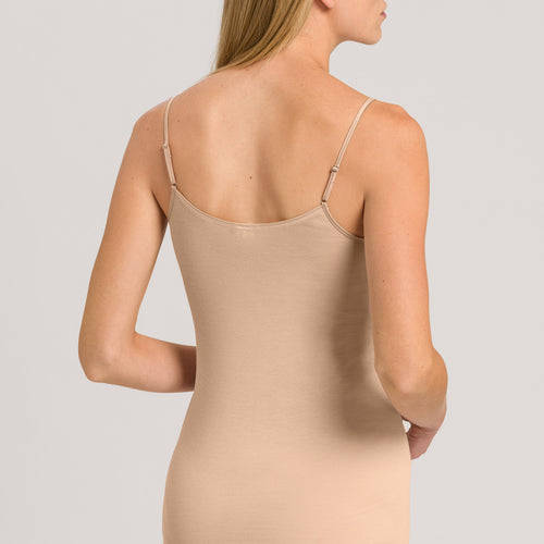 71600 Cotton Seamless Spaghetti Camisole - 274 Beige