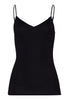 71601 Cotton Seamless V-Neck Camisole - 019 Black