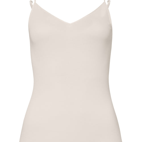 71601 Cotton Seamless V-Neck Camisole - 116 Pale Cream