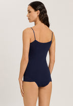 71601 Cotton Seamless V-Neck Camisole - 1610 Deep Navy