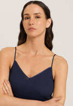 71601 Cotton Seamless V-Neck Camisole - 1610 Deep Navy