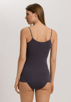 Cotton Seamless V-Neck Camisole | Black Pearl 71601-2183
