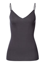 Cotton Seamless V-Neck Camisole | Black Pearl 71601-2183