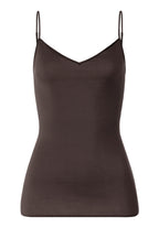 Cotton Seamless V-Neck Cotton Camisole | Dark Mocha 71601-2185