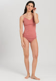 71601 Cotton Seamless V-Neck Camisole - 2408 Sweet Pepper