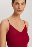 Cotton Seamless V-Neck Camisole | Red Dahlia 71601-2418