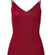 Cotton Seamless V-Neck Camisole | Red Dahlia 71601-2418