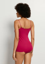 Cotton Seamless V-Neck Cotton Camisole | Light Sangria 71601-2465