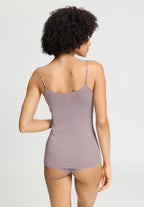 Cotton Seamless V-Neck Cotton Camisole | Stormy Rose 71601-2467
