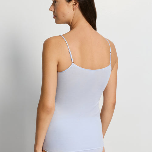 Cotton Seamless V-Neck Cotton Camisole | Blue Dove 71601-2581