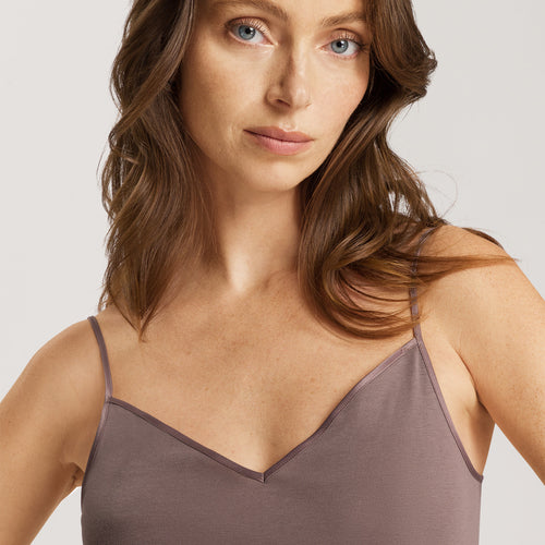 71601 Cotton Seamless V-Neck Camisole - 2756 Stonewash