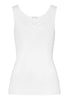71602 Cotton Seamless V-Neck Tank - 101 White