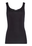 71604 Cotton Seamless Round Neck Tank - 019 Black