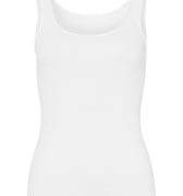 71604 Cotton Seamless Round Neck Tank - 101 White