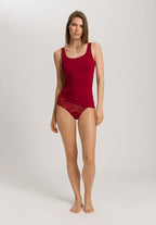 Cotton Seamless Round Neck Cotton Tank Top | Red Dahlia 71604-2418