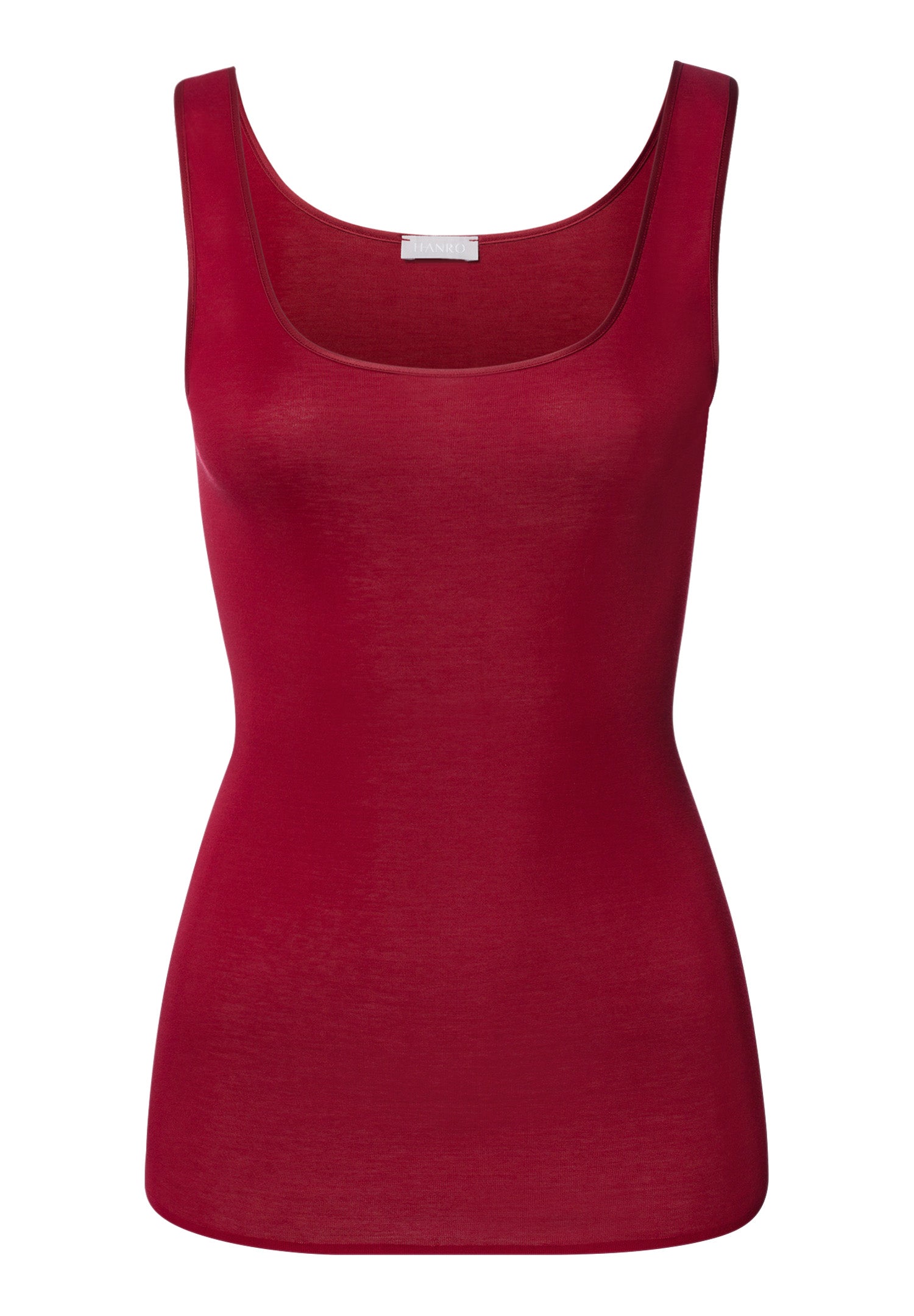 Cotton Seamless Round Neck Cotton Tank Top | Red Dahlia 71604-2418