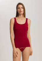 Cotton Seamless Round Neck Cotton Tank Top | Red Dahlia 71604-2418