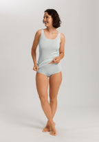 Cotton Seamless Round Neck Cotton Tank Top | Vapor 71604-2534