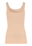 71604 Cotton Seamless Round Neck Tank - 274 Beige