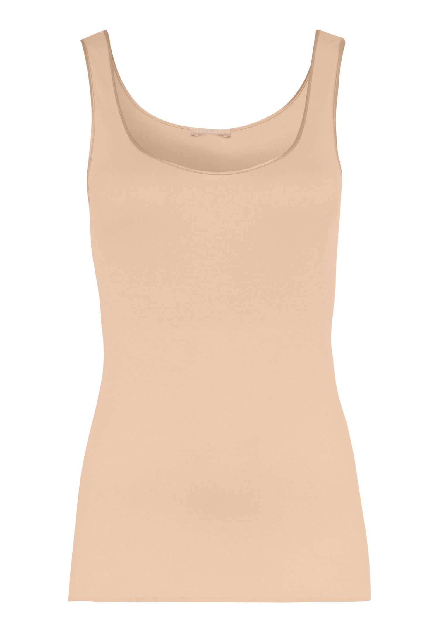 Cotton Seamless Round Neck Cotton Tank Top | Beige 71604-274 – HANRO