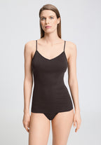Cotton Seamless Padded Cotton Camisole | Dark Mocha 71605-2185