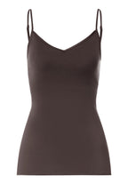 Cotton Seamless Padded Cotton Camisole | Dark Mocha 71605-2185