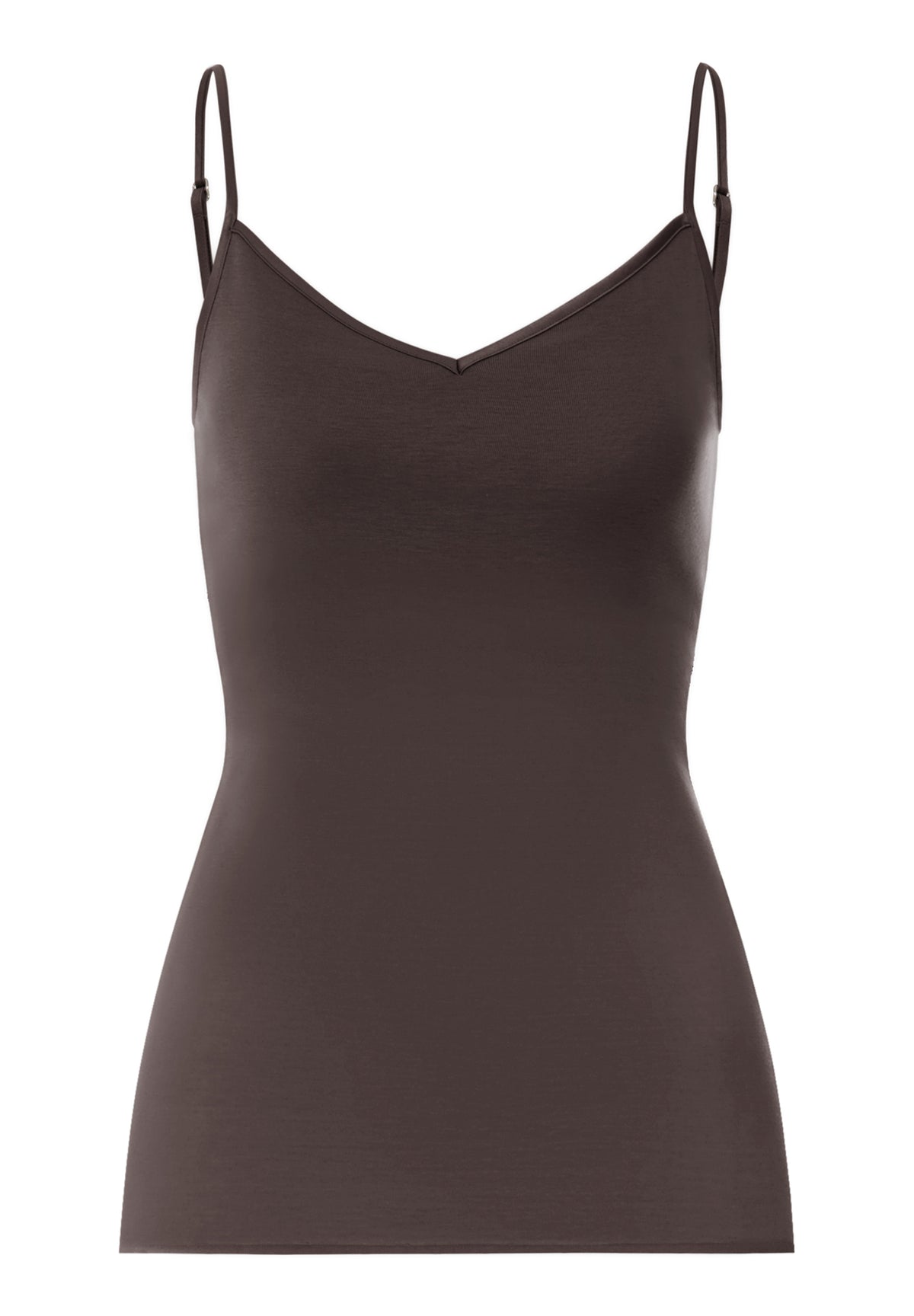 Cotton Seamless Padded Cotton Camisole | Dark Mocha 71605-2185