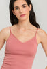 71605 Cotton Seamless Spaghetti Cami Padded - 2408 Sweet Pepper