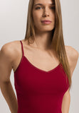 Cotton Seamless Spaghetti Cami Padded | Red Dahlia 71605-2418