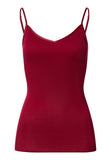 Cotton Seamless Spaghetti Cami Padded | Red Dahlia 71605-2418