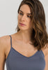 71605 Cotton Seamless Spaghetti Cami Padded - 2656 Pigeon
