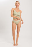 71605 Cotton Seamless Spaghetti Cami Padded - 2720 Moss Green
