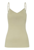 71605 Cotton Seamless Spaghetti Cami Padded - 2720 Moss Green
