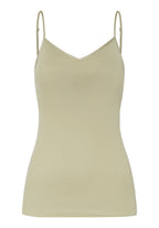 71605 Cotton Seamless Spaghetti Cami Padded - 2720 Moss Green