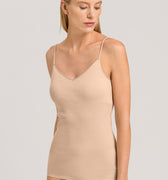 71605 Cotton Seamless Spaghetti Cami Padded - 274 Beige