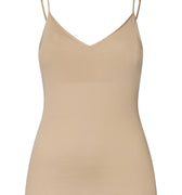 Cotton Seamless Spaghetti Cami Padded | Iced Cappuccino 71605-2846