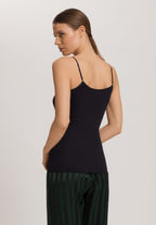 Cotton Seamless Swarovski Crystal Cotton Camisole | Black 71618-019