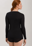71620 Cotton Seamless L/Slv Shirt - 019 Black