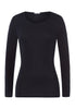71620 Cotton Seamless L/Slv Shirt - 019 Black