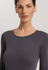 Cotton Seamless Cotton Knit Top | Black Pearl 71620-2183