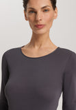 Cotton Seamless Cotton Knit Top | Black Pearl 71620-2183